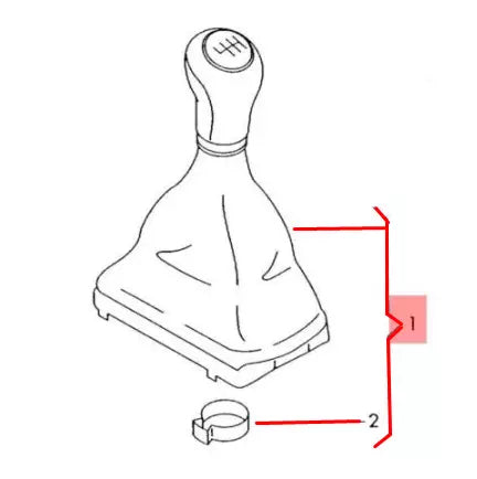 NEW AUDI A3 8V1 MANUAL 6 GEAR SHIFT KNOB W/GEARSTICK TRIM 8V0863278GDWJ ORIGINAL