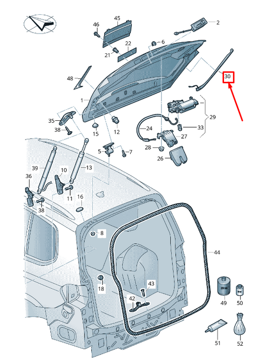 new vw touran 5t rear left protective strip 5ta827711b9b9 original