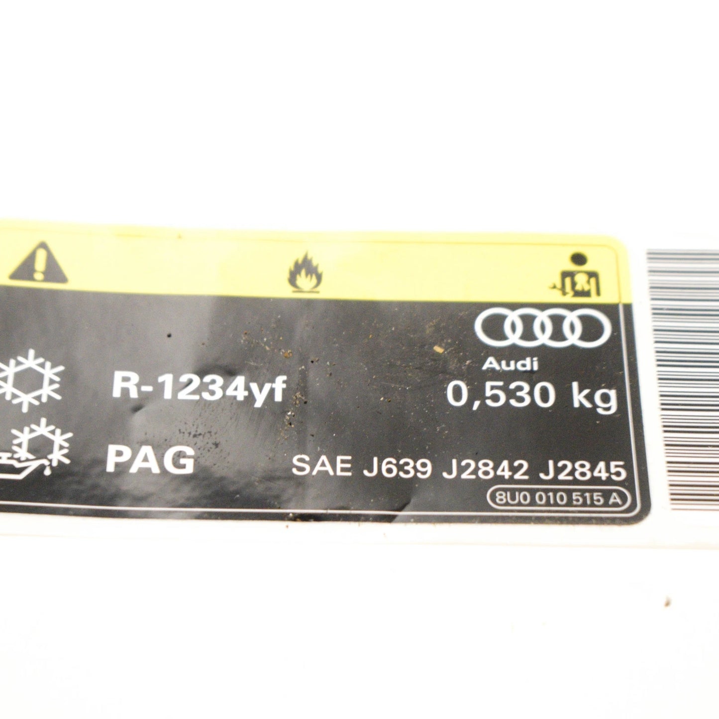 NEW AUDI Q3 8U AC LABEL 8U0010515A ORIGINAL