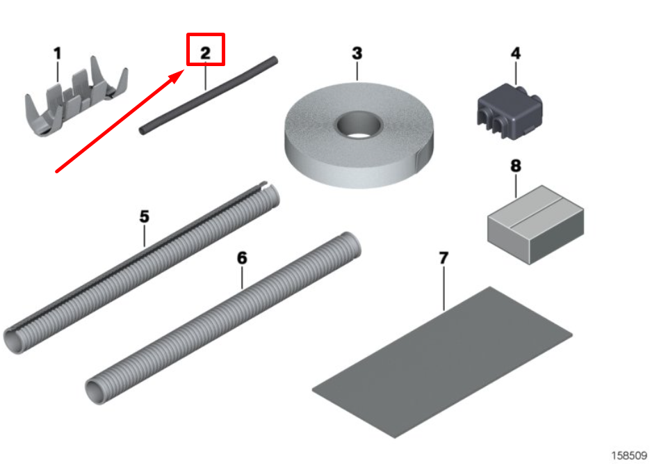 new bmw x3 g01 wiring harness repair shrinking hose 61130029658 0029658 original