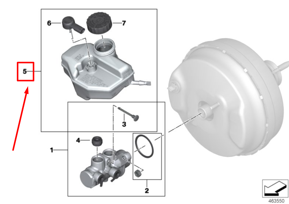 new bmw 7 g11, g12 expansion tank repair kit 6873448 34336873448 original