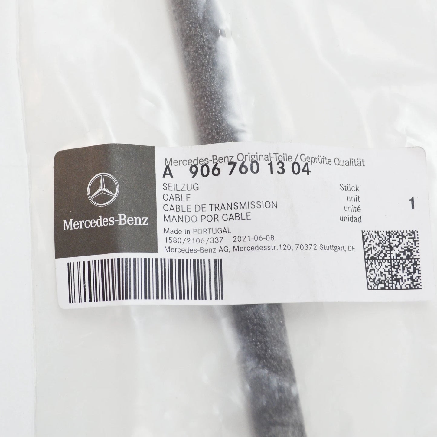 NEW MERCEDES-BENZ SPRINTER 906 FRONT RIGHT DOOR BOWDEN CABLE A9067601304