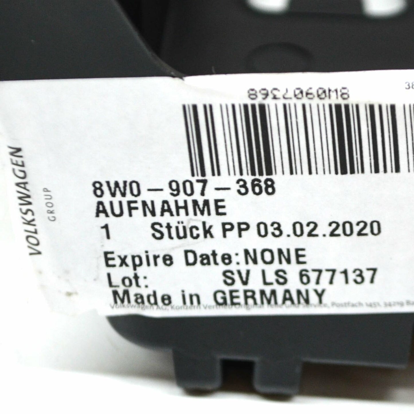 NEW AUDI A5 8W6 REAR LEFT CONVENIENCE CONTROL CENTRAL BRACKET 8W0907368 ORIGINAL