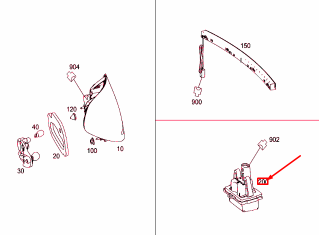 NEW MERCEDES-BENZ C-CLASS W205 REAR LICENSE PLATE LIGHT A0999067000 ORIGINAL