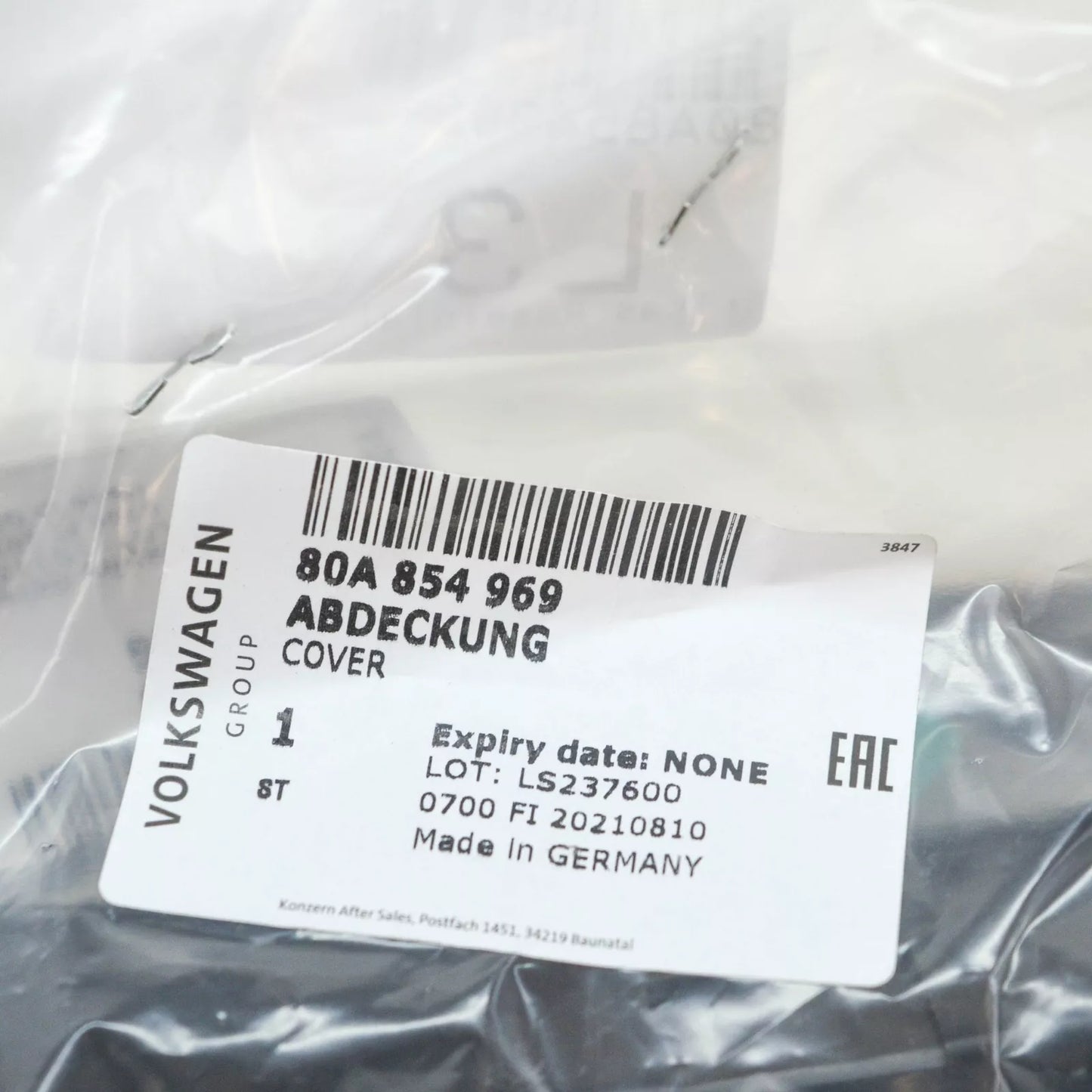 NEW AUDI Q5 FY FRONT LEFT FENDER WHEEL ARCH MOLDING EXTENSION 80A854969 ORIGINAL