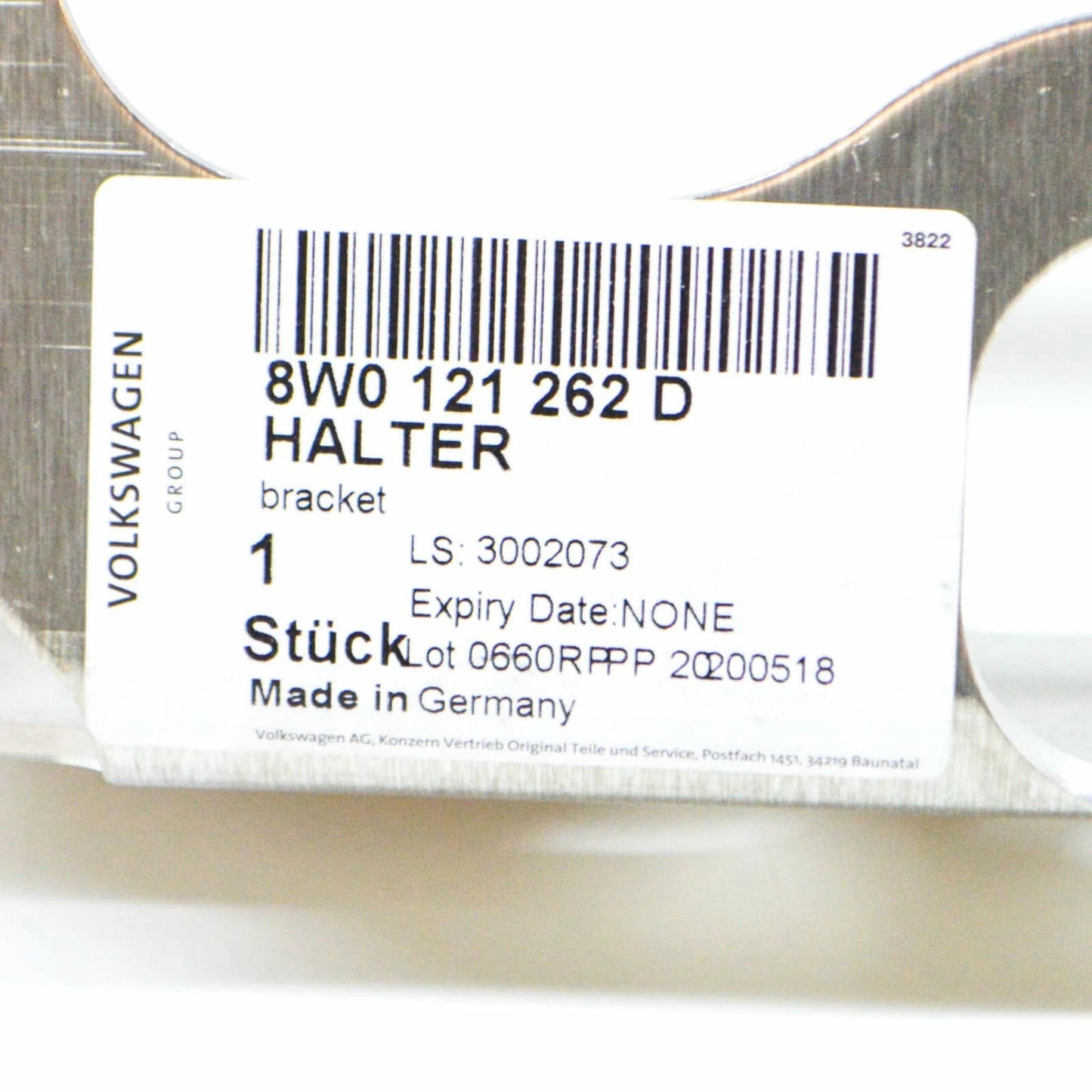 NEW AUDI RS5 SPORTBACK 8W6 ADDITIONAL COOLING RADIATOR MOUNT 8W0121262D