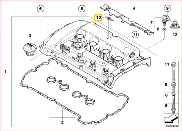 NEW MINI COOPER ENGINE VALVE COVER EMBLEM STICKER MINI LOGO 7594876