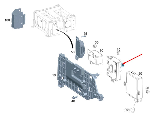 NEW MERCEDES-BENZ VITO W447 FUEL PUMP CONTROL UNIT A0009009213