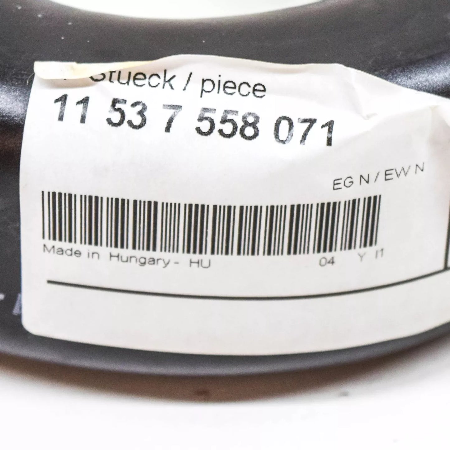 NEW BMW 1 E81 THERMOSTAT COOLANT WATER HOSE TUBE 11537558071 ORIGINAL