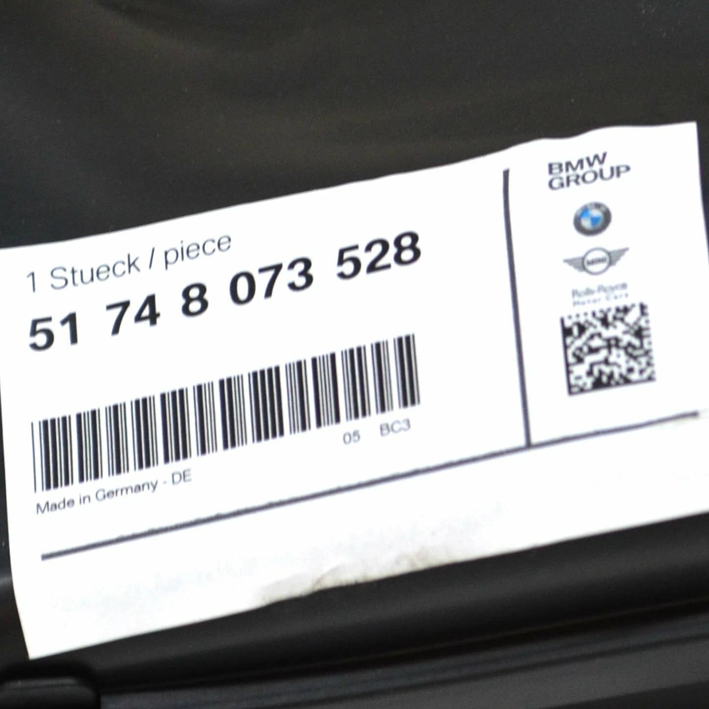 NEW BMW M2 COUPE F87 RIGHT BRAKE AIR DUCT 51748073528 ORIGINAL