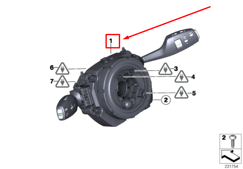 new bmw x3 f25 steering column switch cluster 9351148 61319351148 original