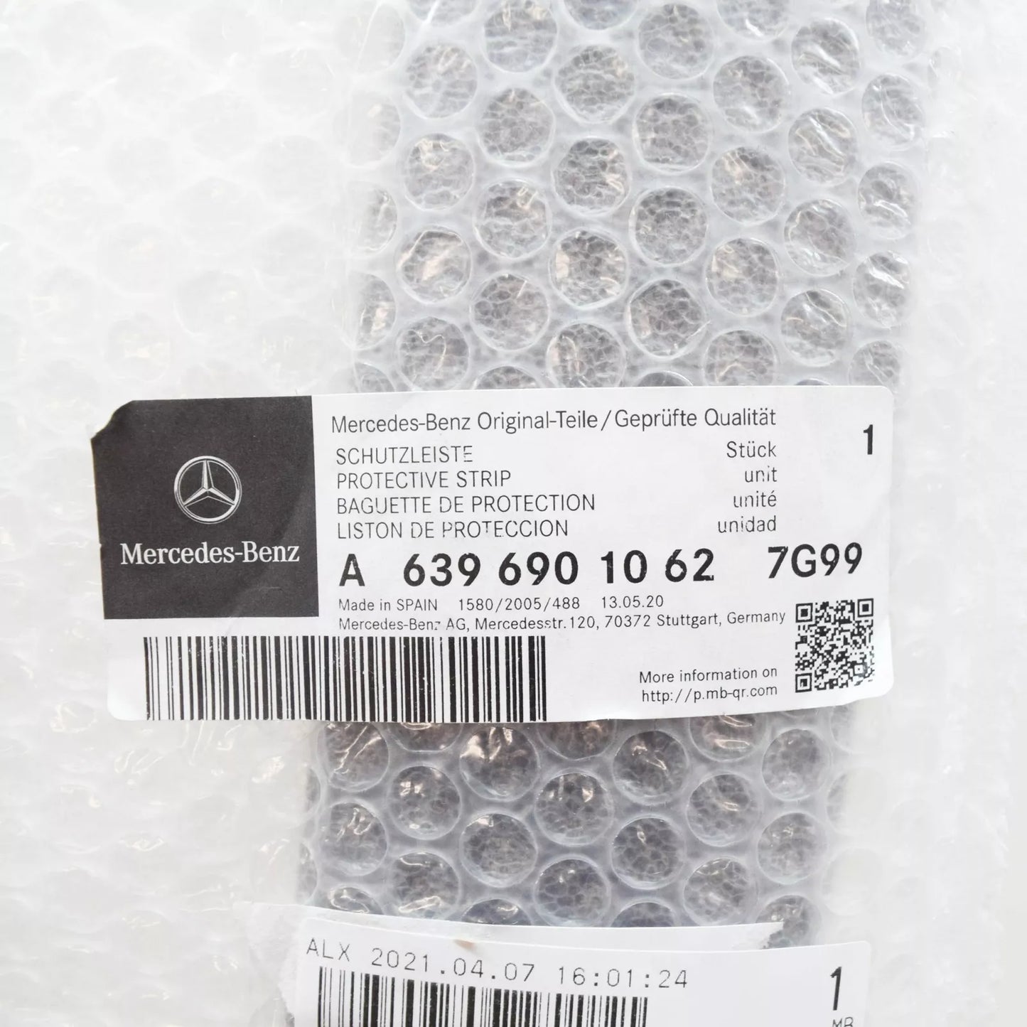 NEW MB VITO W639 LEFT SLIDING DOOR PROTECTIVE STRIP A63969010627G99