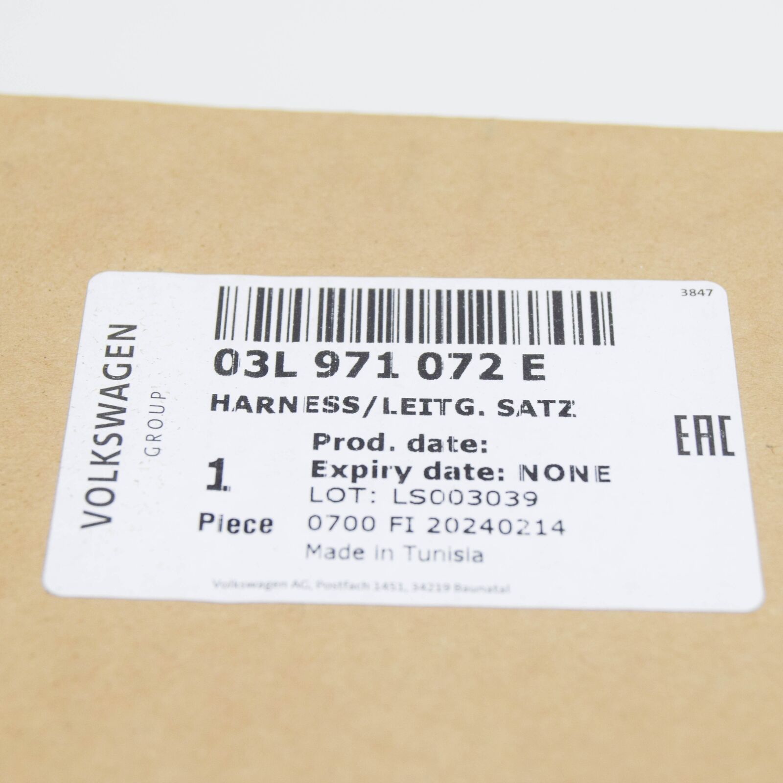 new vw transporter t6 engine current rail inject valve wiring 03l971072e