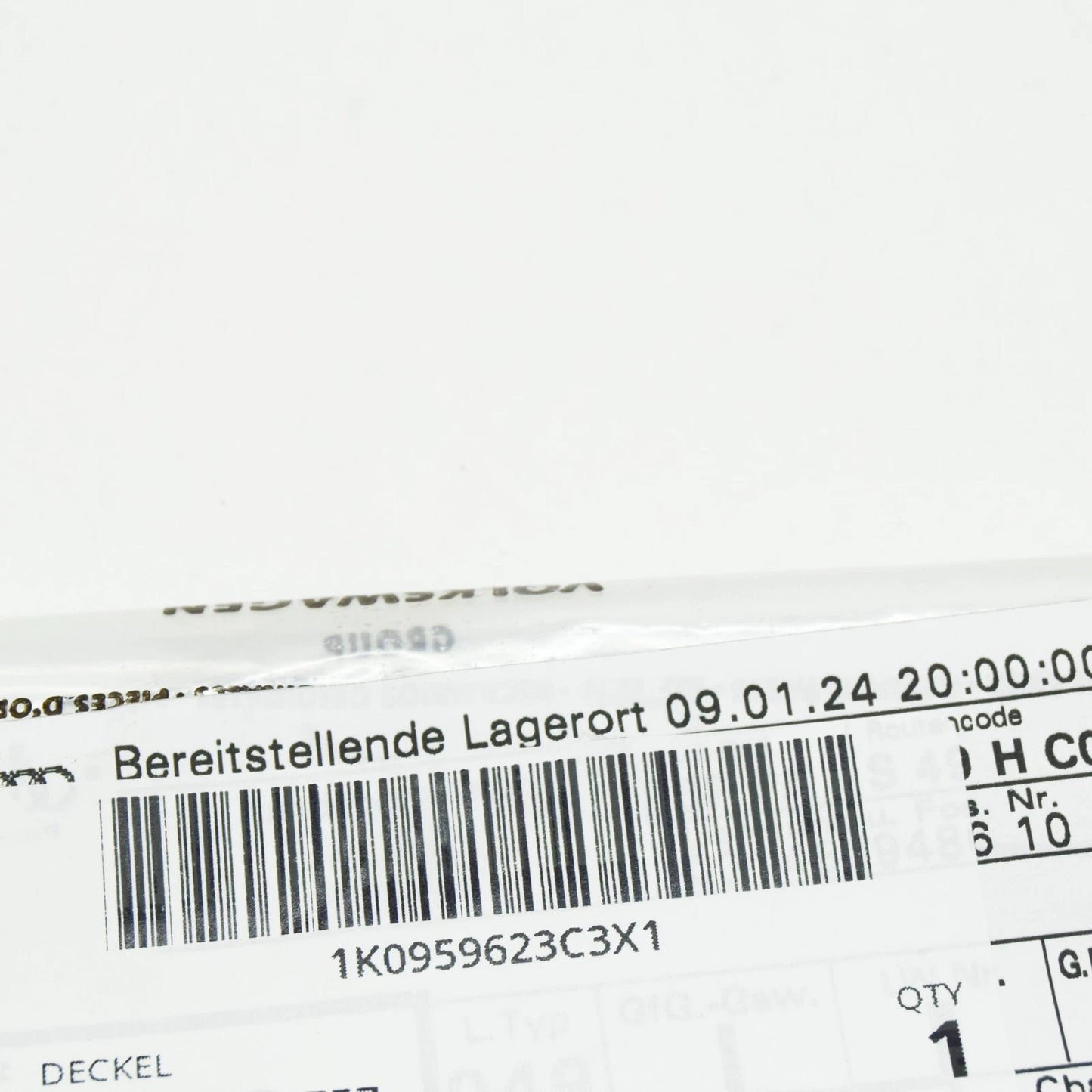 NEW VW GOLF 5K MK6 FRONT CENTRAL CONSOLE DUMMY COVER 1K0959623C3X1 ORIGINAL