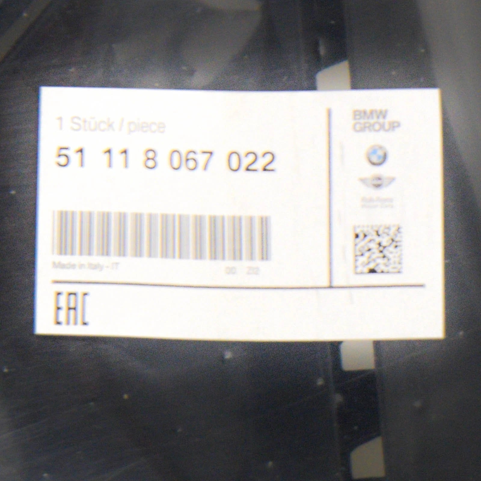 NEW BMW M2 F87 FRONT BUMPER RIGHT INSERT 51118067022 8067022 2016 ORIGINAL
