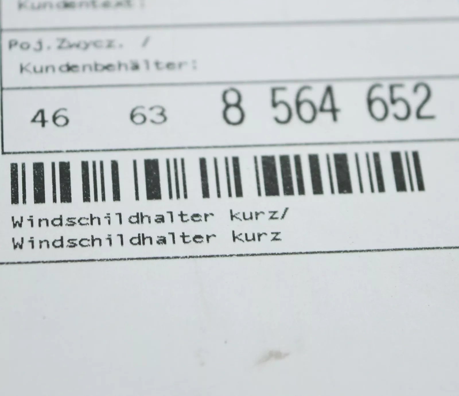 NEW BMW K80 F 750 GS WINDSCREEN HOLDER SHORT 46638564652 8564652 ORIGINAL