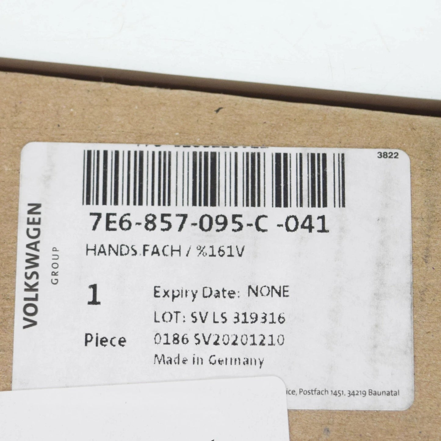 NEW VW TRANSPORTER T6 GLOVE COMPARTMENT RHD 7E6857095C041 ORIGINAL