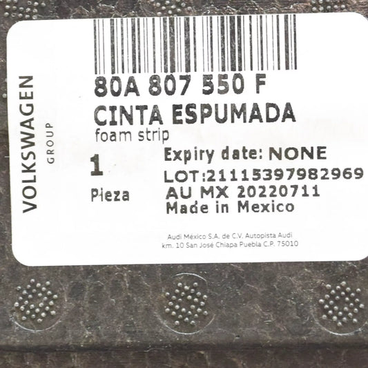 NEW AUDI Q5 FY FRONT BUMPER IMPACT FOAM 80A807550F ORIGINAL