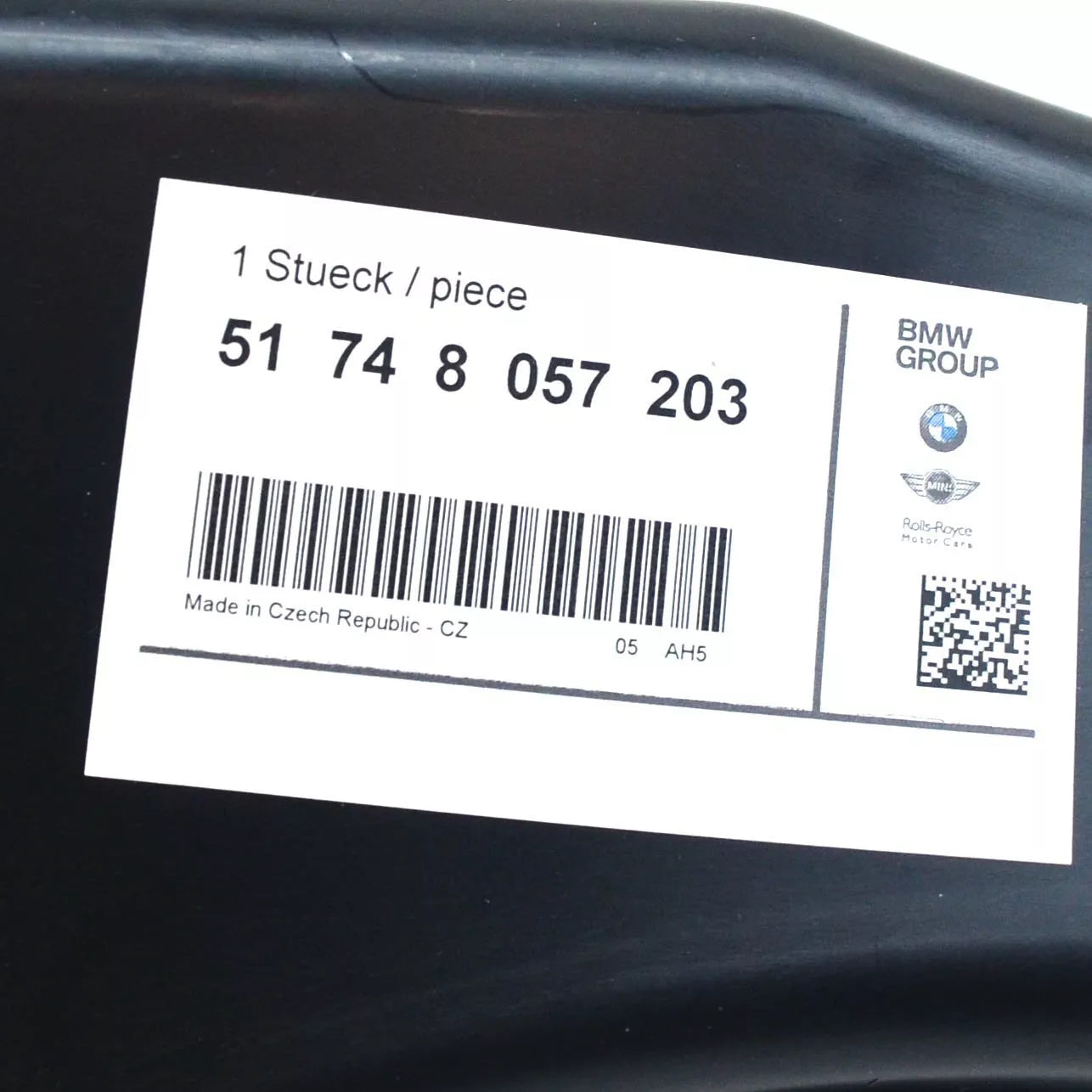 NEW BMW 3 GT F34 LEFT BRAKE AIR DUCT M SPORT 51748057203 8057203 2016 ORIGINAL