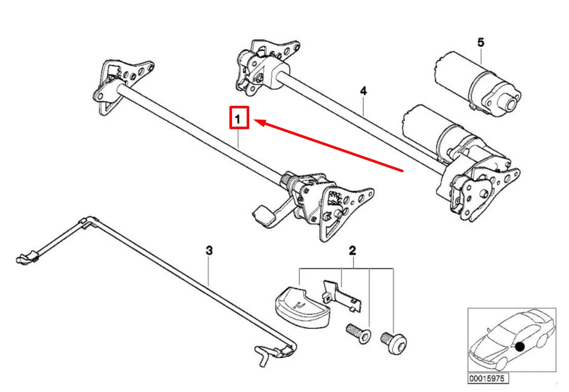 NEW BMW 3 E46 FRONT RIGHT SEAT ANGLE ADJUSTMENT 52108240052 8240052 ORIGINAL