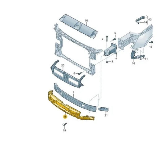 NEW AUDI A5 8W6 FRONT BUMPER FOAM IMPACT ABSORBER 8W6807550G ORIGINAL