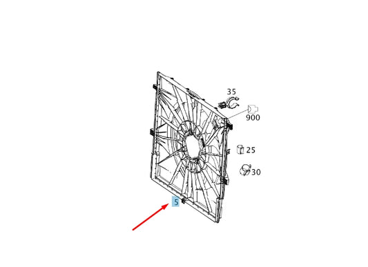 NEW MERCEDES-BENZ VITO W447 COOLER FAN BLOWER A4479060412 ORIGINAL