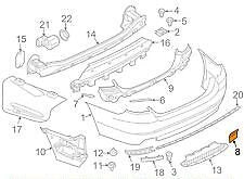 new bmw 5 f10 rear bumper towing hook cover 51127240133 original