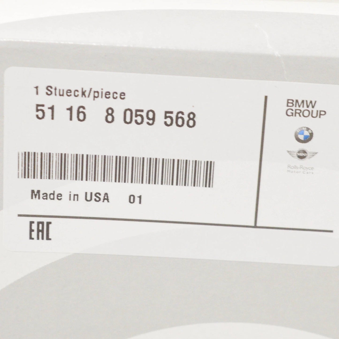 NEW BMW 3 F30 RIGHT HEATED WIDE-ANGLE MIRROR GLASS 51168059568 ORIGINAL