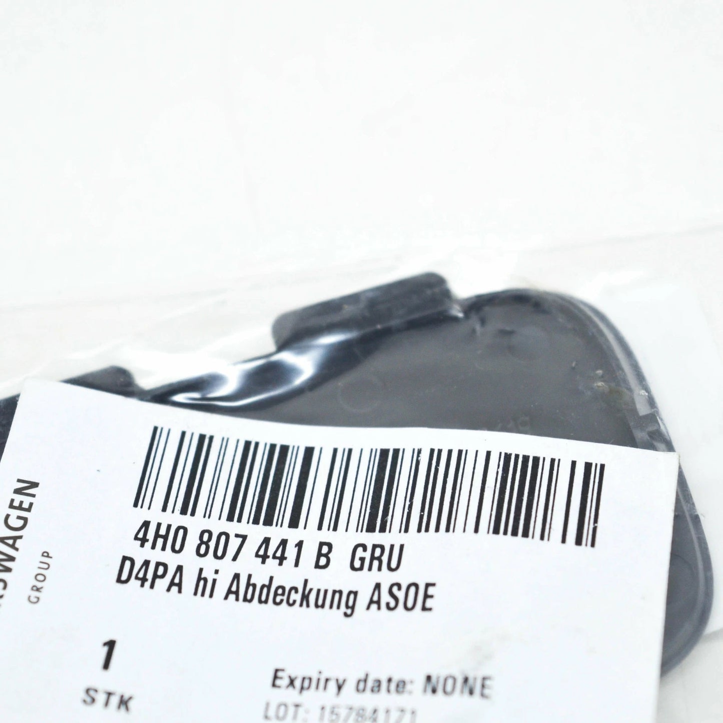 NEW AUDI A8 4H REAR BUMPER TOW HOOK EYE LOWER CAP COVER 4H0807441BGRU ORIGINAL