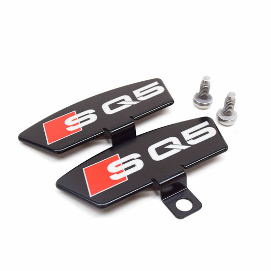 Genuine Audi Q5 8R Front Brake Caliper 'S Q5' Cover Plate 2Pcs 8R0698618 Original