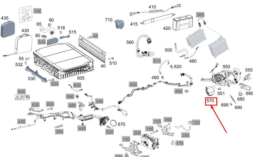 NEW MERCEDES-BENZ GLE W167 CHARGING SOCKET COVER A0005457437 ORIGINAL