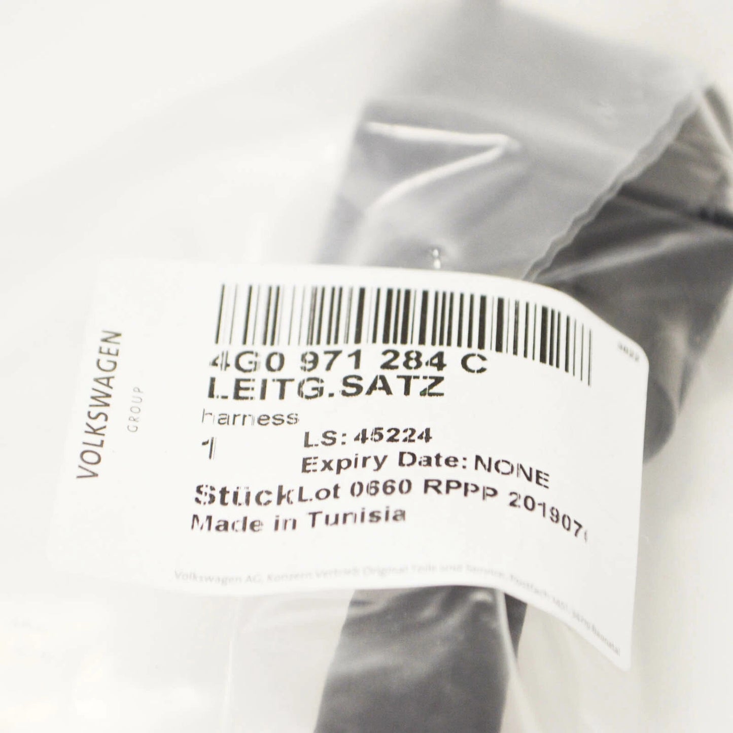 NEW AUDI A6 4G C7 WIRING HARNESS FOR ELECTRIC FAN 4G0971284C