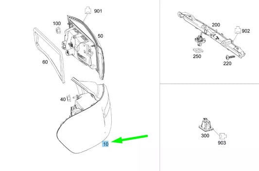 NEW MERCEDES-BENZ GLB X247 REAR LEFT OUTER TAILLIGHT A2479066704