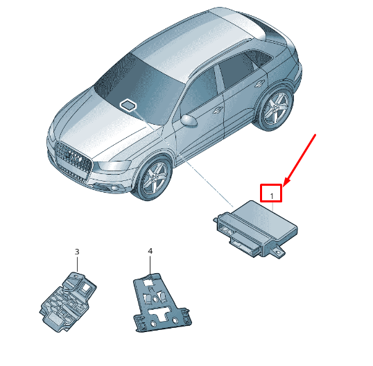 NEW AUDI RSQ3 8U GATEWAY CONTROL UNIT 8U0907468BA ORIGINAL
