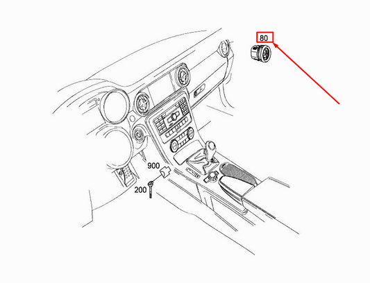 new mercedes-benz slk r172 dashboard air vent a17283001542a17 original