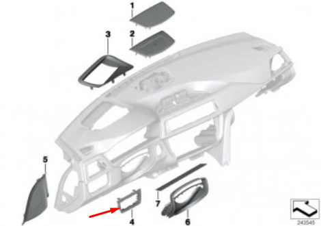 new bmw 3 f30 light switch control unit trim 51459239295 9239295 original