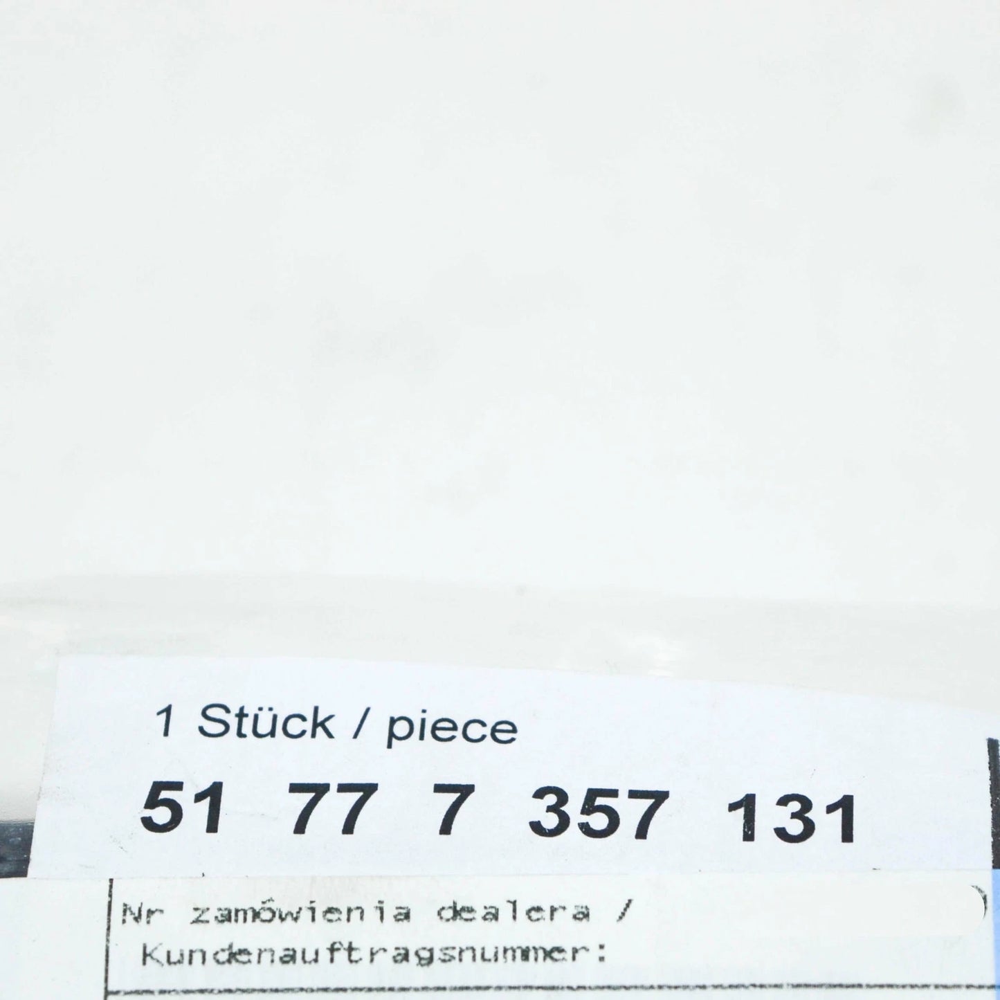 NEW BMW 7 G11 FRONT LEFT ROCKER PANEL MOUNT STRIP 51777357131 7357131 ORIGINAL