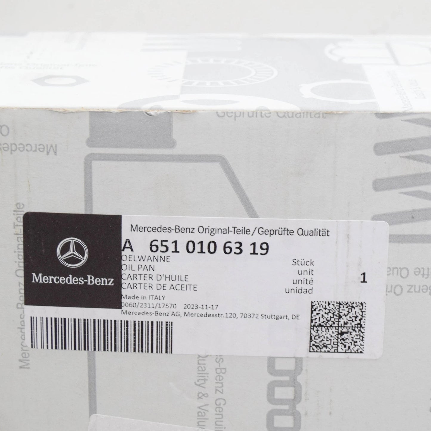 NEW MERCEDES-BENZ VITO W447 ENGINE OIL PAN A6510106319 ORIGINAL