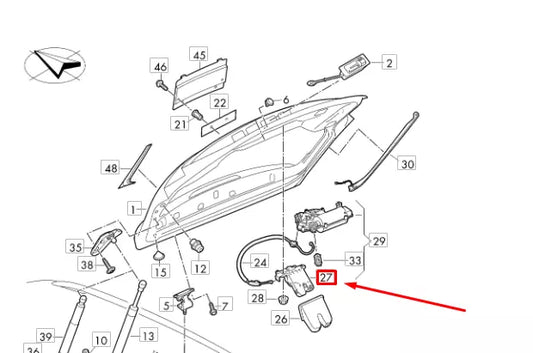 NEW VOLKSWAGEN TOURAN 5T REAR LID LOCK WITH MICROSWITCH 5TA827505D