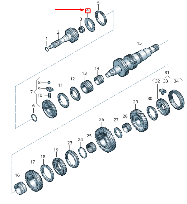 NEW VOLKSWAGEN CRAFTER 2F MK1 5-SPEED CLUTCH BODY 0B7311288 ORIGINAL