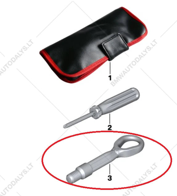 NEW BMW 3 F30 TOWING EYE HOOK 72157953893 2013 ORIGINAL