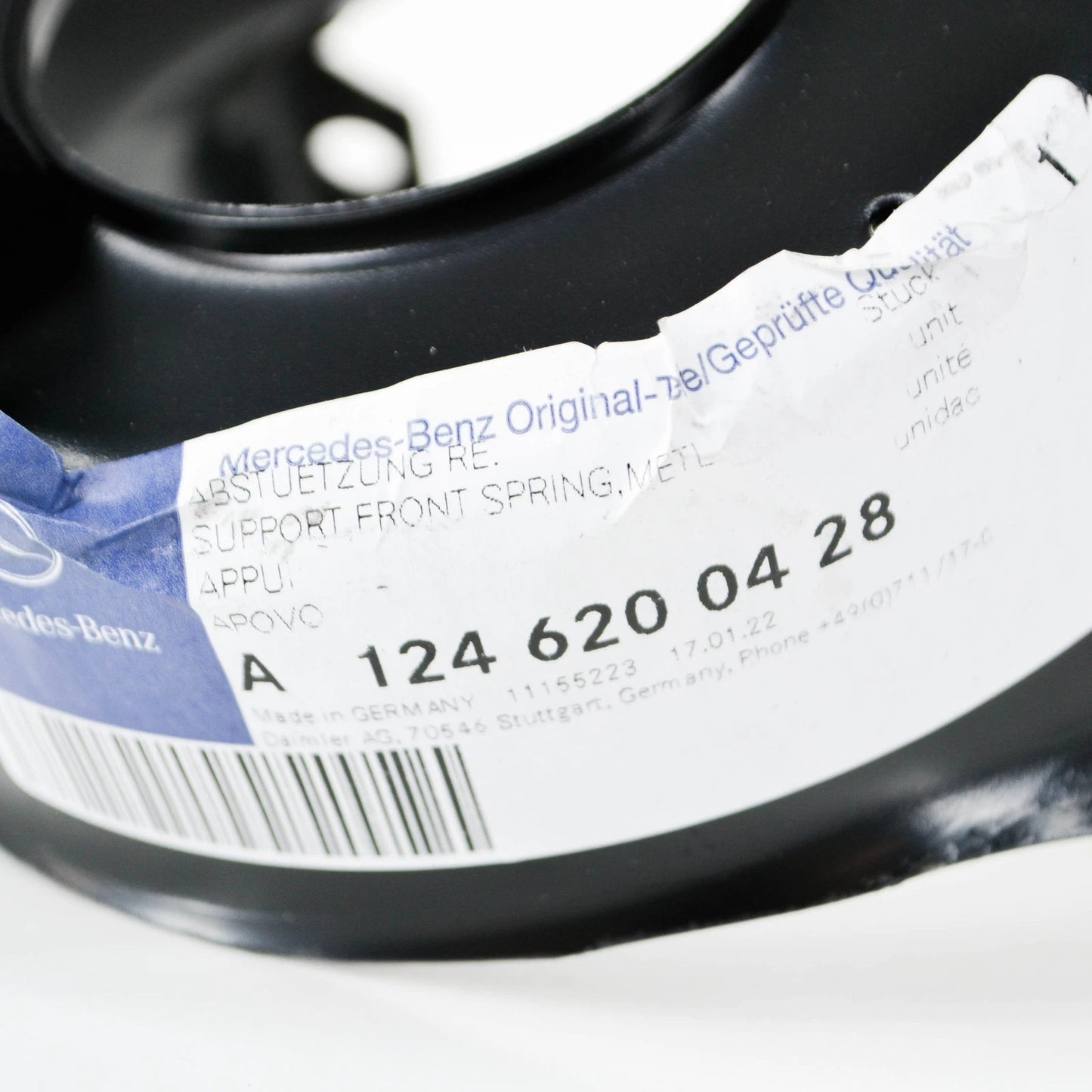 NEW MERCEDES-BENZ E W124 FRONT RIGHT SPRING BRACING A1246200428 ORIGINAL
