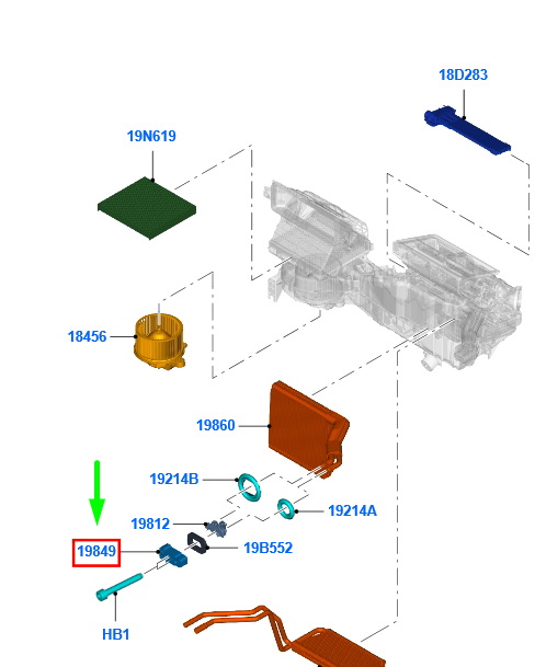 new ford ranger t6 mk1 a/c expansion control valve assy 2523200 original