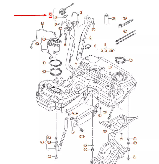 NEW AUDI A6 C7 FUEL TANK CAP WITH RETAINING STRAP 4G0201550K