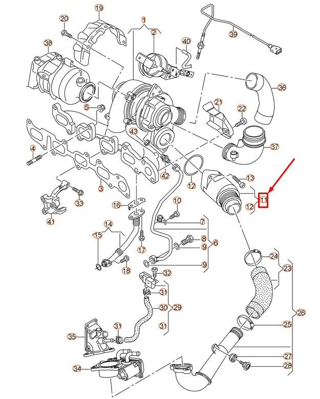 NEW VOLKSWAGEN PASSAT 3G B8 DAMPER 04L131111L ORIGINAL