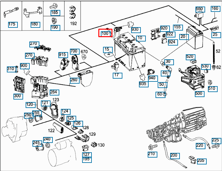 NEW MERCEDES BENZ C W204 NEGATIVE BATTERY CABLE LHD A0009052702 ORIGINAL