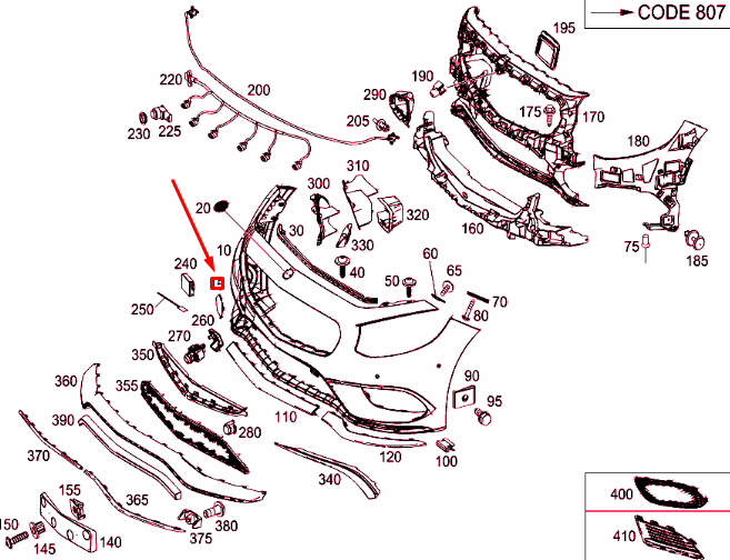 NEW MERCEDES-BENZ S C217 FRONT BUMPER TOWING EYE COVER A21788508249999 ORIGINAL