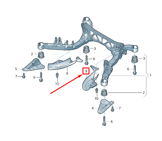 NEW AUDI A7 SPORTBACK 4G REAR LEFT FRAME STONE CHIP GUARD 4G0505561B EE ORIGINAL