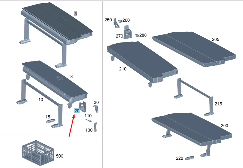 NEW MERCEDES-BENZ VITO W447 D-PILLAR UPPER LEFT COVER A44769108009051 ORIGINAL