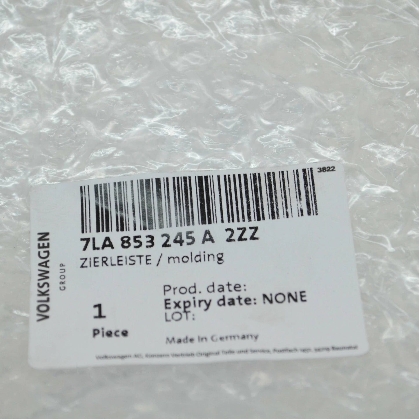 NEW VW MULTIVAN T6 FRONT BUMPER LEFT CHROME STRIP TRIM 7LA853245A2ZZ